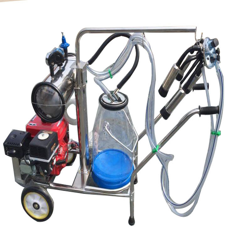 Gasoil engine single bucket milking machine