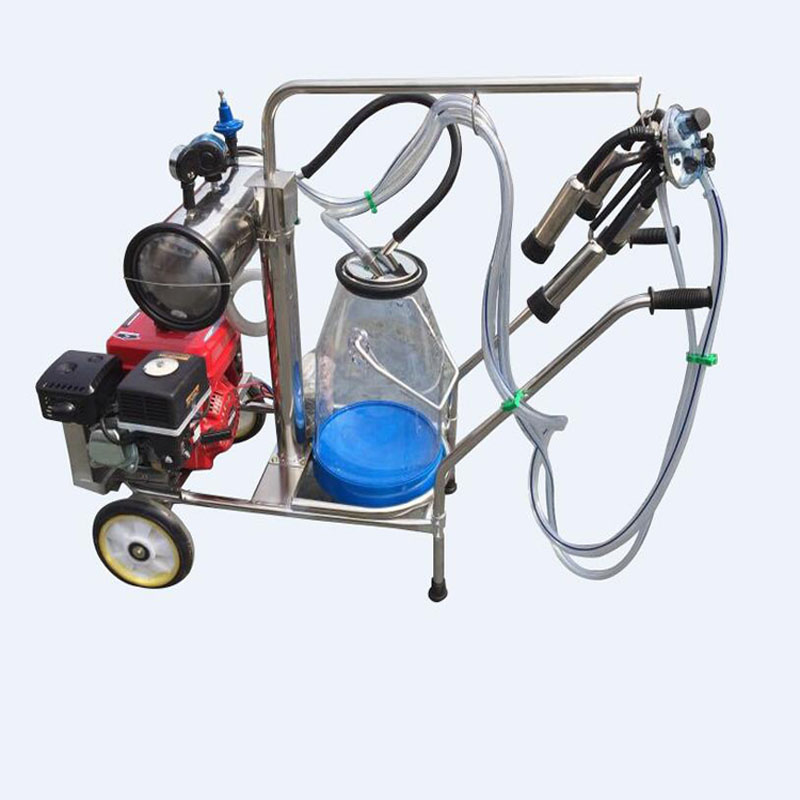 Gasoil engine single bucket milking machine